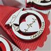 Sindy Bomboniere Torta bomboniere laurea cardiologia magneti cuore con battito cardiaco plexiglass e legno con incisione confetti e biglietti inclusi (20 fette)