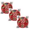 MAURY'S IL NUMERO UNO DEL RISPARMIO Maury's set 90 Piatti Piani Natalizi Rossi - Plastica Riutilizzabile, Lavabili, Adatti per Microonde, Super Resistenti, Alta Qualità, Plastica Rigida, per Feste - Diametro 22 cm (Piani)