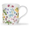 Dunoon Bute Wildflower Harebell - Tazza in porcellana fine, 0,3 l, con fiori selvatici, api e farfalle
