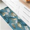 Nada Home Tappeto cucina passatoia antiscivolo a metro stampa digitale Piume gommato 7122