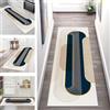 SGLGSTORE Tappeto Passatoia Cucina Antiscivolo Lavabile Tappeti Runner per ingresso interno Marrone Blu Grigio Antimacchia Tappeto Cucina Corridoio 40X200CM Soggiorno camera da letto Tappetino