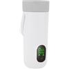 VBESTLIFE Bollitore Elettrico Portatile Ricaricabile Scaldalatte Alimentato a Batteria a Riscaldamento Rapido per Campeggio in Auto, Acciaio Inossidabile 350 Ml