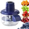 Qfdiwr Macchina Per Peeling Delluva Elettrica 1300 MAh 20.3x20.3x23cm Multifunzionale Sbucciatore Automatico Per Frutta Con Ricarica USB Salvaspazios Accessorio Cucina Per Uva, Nespole Piccoli Kumquat