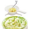 Asixxsix Passaverdure rotante con 3 dischi, ergonomico a manovella per s alsa di pomodoro, composta di mele, purea, purè di patate, marmellate, omogeneizzati, per la