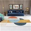 Tzvpsu Tappeto tappeto camera ragazzo Tappeto decorativo moderno giallo blu design geometrico tappeti da salotti oggetti camera da letto 180x280cm