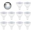 BVCL Lampadine LED MR16 GU5.3, 5W 500LM Dimmerabile Lampadina spot MR16 AC 220-240V, Equivalente per lampada alogena 50W, angolo del fascio 120° (Color : Cool White 6000K, Size : 10 PCS)