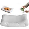 Lawnrden Piatti Piani, Piatto Da Frutta A Forma Di Cuscino, Piatti Da Insalata Quadrati In Ceramica Da 7 Pollici, Organizer Cosmetico Decorativo Per Snack Bistecca Di Frutta Insalata Da Dessert |.Vassoio