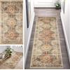 ZUZEKU Tappetino per Corridoio Cucina Lavabile Antiscivolo 110X200cm Astratto Boho Vintage Lungo Tappetino da Cucina Tappetino per Ingresso Tappetino per Corridoio Soggiorno Camera da Letto Misura