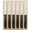 Tenartis Set 6 Coltelli da Tavola, Bistecca, Pizza, Frutta 11 cm Confezione Ecologica #PlasticFree Made in Italy