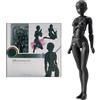 Whyzsjnclg Manichino da disegno, manichino da disegno posabile simulato PVC modello di figura articolata fai-da-te modello per schizzi di artisti di pittura, femmina, figura