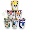 Generico Bicchierino Limoncello In Ceramica Decorato A Mano Con Decoro Pulcino 6 Pezzi 6 Colori