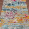 Rug-QJDDUP Tappeto Grande Salotto,Colourful,200 x 300 cm, Decorazione Soggiorno, Camera da Letto, Cameretta bambini,Art Deco Fucsia Giallo Blu Beige Grigio Verde Estratto