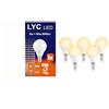 LYC LED Confezione da 5 pezzi Sferica LED 8W E-14 2700K