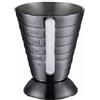 Ayztantine Dosatore Cocktail 15-25-30-50-60-75ml Misurino trasparente Jigger Strumenti Bar Misura Cocktail(Black)