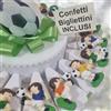 Sindy Bomboniere Torta bomboniere compleanno tema calcio calamite bimbo calciatore con pallone + centrale incluso(20 fette)