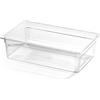 Forgast Contenitore Gastronorm GN 1/1 in Policarbonato, Dimensioni 53x32,5x15 cm, Vaschetta Gastronorm, Vassoio, Resistente alla Temperatura, Lavabile in Lavastoviglie, Transparente