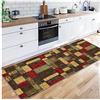 Siunwdiy Tappeto Corridoio passatoia Antiscivolo Lavabile,Moderno Geometrici Motivi Tappeto Rettangolare Durevole, Tappeto Salotto 1.8 Metri per Soggiorno Corridoio Cucina Scala D'ingresso,40X180CM