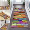 QQrunner Tappeto passatoia per corridoio, colorato, antiscivolo, venduto al metro, 100 x 300 cm, lavabile, con venature del legno, per camera da letto, corridoio, dimensioni personalizzabili, 60-120