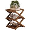Smarbettiy - Scarpiera pieghevole senza assemblaggio richiesto, organizer per scarpe in legno ad incastro con 2-9 ripiani, scaffale salvaspazio sottile per ingresso, dormitorio, appartamento, armadio