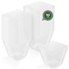 Horeca Collection - 50pcs Ciotola quadrata trasparente 120cc - 5,8 x 5,3 cm - Bicchieri antipasti in plastica - Bicchieri per dessert - Catering - Ciotole - Bicchieri - Finger Food