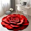 Generic Tappeto in peluche floreale e terra di diatomee - Tappeto di fango a forma di fiore 3D, adatto per camera da letto, cucina, bagno, divano, tavolino (A, 100 x 100)