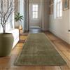 SIMPEX Tappeto Runner Verde 80x250 cm Tappeto Lavabile a Pelo Corto, Antiscivolo e Morbido, Design Monocromatico Moderno per Camera da Letto, Cucina e Corridoio