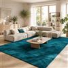 Pergamon Lusso Super Soft Tappeto a pelo lungo Soffice morbido Soggiorno Camera da letto Melia blu petrolio