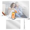 KESSER® Riscaldamento a infrarossi, 500 W, 2 in 1, montaggio a parete, riscaldamento elettrico con rilevazione finestra aperta, telecomando e app, design super piatto, protezione IP24, anallergico