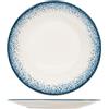 H&H Jupiter Piatto Tondo in Porcellana, 30cm, Design Moderno, Elegante, Centrotavola, Sfumature Blu