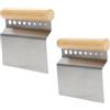 Beufee 2 Pezzi Tarocco Per Impasti, 2 in 1 Taglia Pasta Taglia Impasto, Raschietto Per Pasticceria in Acciaio Inossidabile Per Pizza Lama Per Tagliapasta Con Spelafili Per Erbe 8 Fori