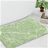 Witzest Tappeto da bagno antiscivolo verde chiaro con foglie color salvia Monstera tappetino da bagno assorbente tappetino da bagno carino pianta tappetino da bagno lavabile piccolo in microfibra