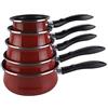 Vitrinor A03-JG05C2 - Set di 5 pentole smaltate bordeaux induzione