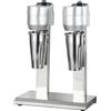 ORZSSJ Macchina per frappè commerciale da 300 W, miscelatore per frappè a doppia testa da 1000 ml * 2, frullatore per alimenti da 12000-18000 giri/min, CE/FCC