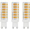 BANGSHUO 3 Pezzi Lampadine LED G9 9W (Equivalenti a 85W), Non Dimmerabile Bianca Calda 3000K 850 Lumen G9 AC220-240V, 360 gradi CRI>80