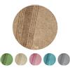 Olivo Tappeti OLIVO.shop RANCH Tappeto bagno rotondo, tappeti bagno antiscivolo lavabile, tappeto bagno assorbente, (RANCH MARRONE, 75 CM)