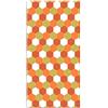 Panorama Tappeto Vinile Cucina Bagno - Varie Dimensioni - (Mosaico di Esagoni Tono Arancione 100x140 cm)