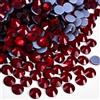 Jollin, Strass termoadesivi con retro piatto, in vetro, adatti come diamanti e gemme, 4,8 mm, (20 SS, 1440 pezzi, rosso scuro)