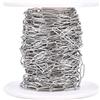 Cheriswelry Cheriswely, catena a maglie di 10 metri, in acciaio inox 304, saldato, ovale, rettangolare, per collana, 10 x 2,5 mm, per gioielli e bracciali