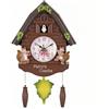 Zoegneer Orologio a Cucù da Parete con Pendolo Stile Chalet Design Moderno Decorativo per Soggiorno (Scoiattolo Marrone)