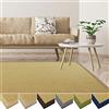 casa pura Tappeti Naturali Antiumido - Antiscivolo, Antistatici - Tappeto Sisal, 100% Fibra Naturale con Bordi Crema - 120x180 cm