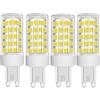 EIMOPE Lampadina G9 LED Dimmerabile 10w, G9 LED Lamp 10W Equivalente a G9 80W 100W Lampada Alogena, Bianco Caldo 3000K, 1000LM, per Applique da Cucina Plafoniere, lluminazione Fascio 360°, Confezione da 4