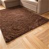 Carpeto Rugs Tappeto Salotto Moderno Peloso - Tappeto Camera da Letto Morbido - Tappeti Moderni Soggiorno Pelo Lunga - Tappeto Cameretta Grande - Marrone - 120 x 170 cm