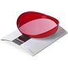 Omada Design bilancia digitale 0-3 kg, contenitore rimovibile, funzione Tara e misurazione Grammi/Once, linea Trendy, Rosso Rubino