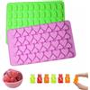 VIGTNG 2 Pezzi Stampini Silicone, Stampini Orsetti Gommosi, Stampo Silicone Cuore, Farfalla per Stampi in Silicone, Stampo per Caramelle Riutilizzabile, per Fare Dolci, Gelatina, Cioccolato, Biscotti (A)