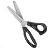 seaNpem Forbici per tessuti - Forbici da sartoria con lama ondulata in acciaio inox, forbici seghettate e smerlate, adatte per taglio curvo in pelle, bordo in tessuto, carta, multiuso. scalloped 10mm