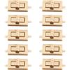 ANKROYU 10 Set Chiusura a Chiusura Girevole, Chiusura per Borsa Twist Turn Locks, Chiusure per Borsa, Chiusura a Torsione per Borsa per Borse da Viaggio