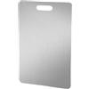Walopola Tagliere in titanio, tagliere in acciaio inox 304, per cucina, 28 x 39 cm, tagliere da cucina, colore argento
