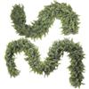 Generic Ghirlanda artificiale, 2,7 m, decorazione natalizia finta, design festivo pieghevole, riutilizzabile, 1 pezzo, verde, per pareti, soggiorno, interni, matrimoni, negozi, 180 x 270 cm,