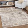 Mazovia Tappeto Beige Moderno Astratto - Soggiorno - Pile Corto Rettangolo Certificato OEKO-TEX® Minimalista - Crema - 160 x 230 cm