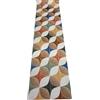 LaVelahome Tappeto Cucina Fantasia Geometrica Floreale Multicolore, Stile Retro Moderno, Fondo Antiscivolo, Lavabile, Superficie Antimacchia Made in Italy Rombi Modernariato (50_x_240_cm)
